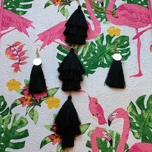 Black and Gold necklace set